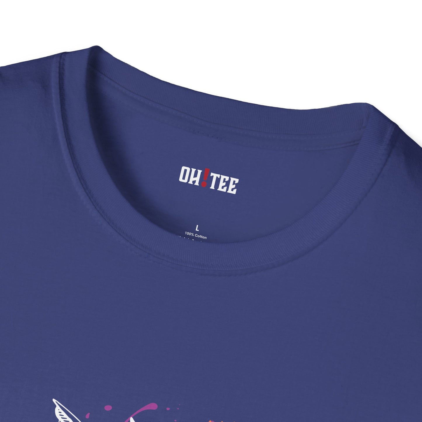 Abstract Humming Bird Unisex Softstyle T-Shirt