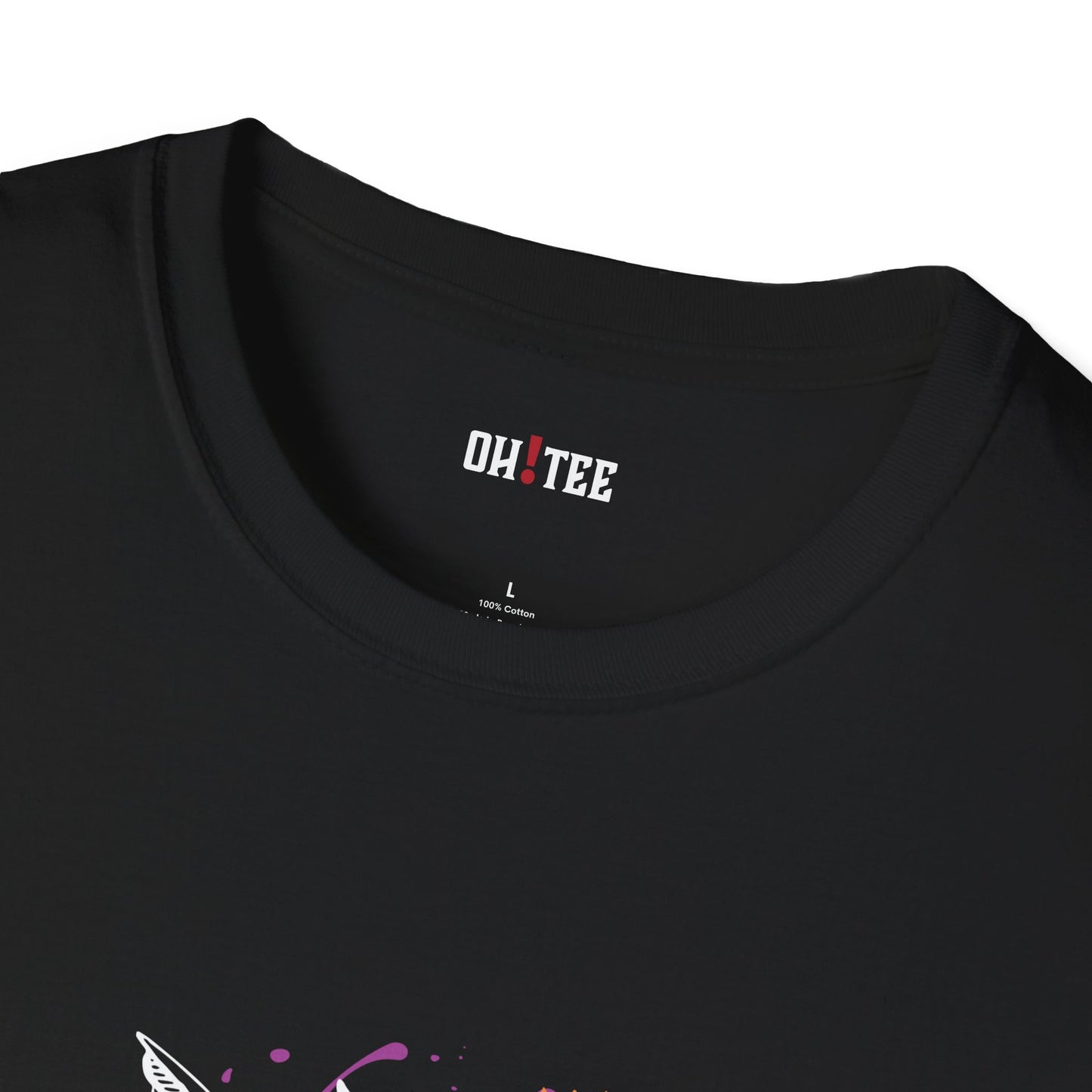 Abstract Humming Bird Unisex Softstyle T-Shirt